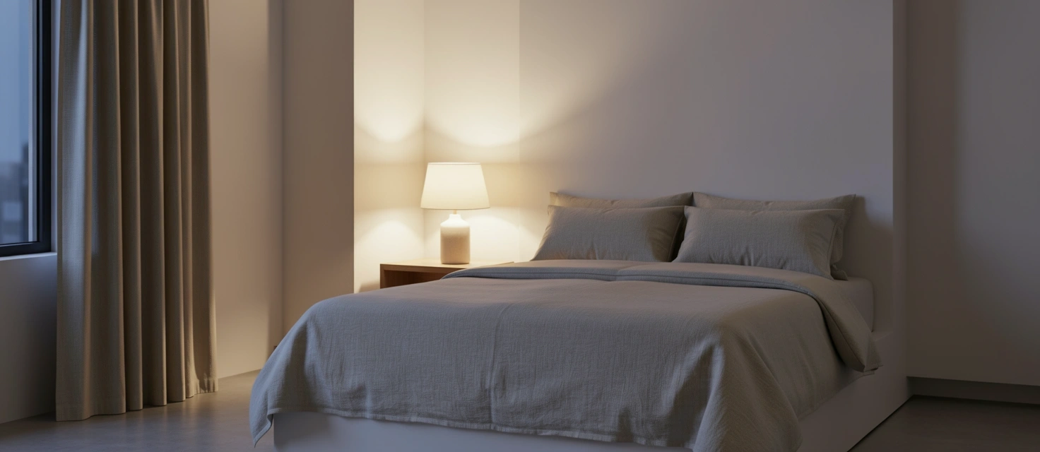 Ambiente de descanso minimalista